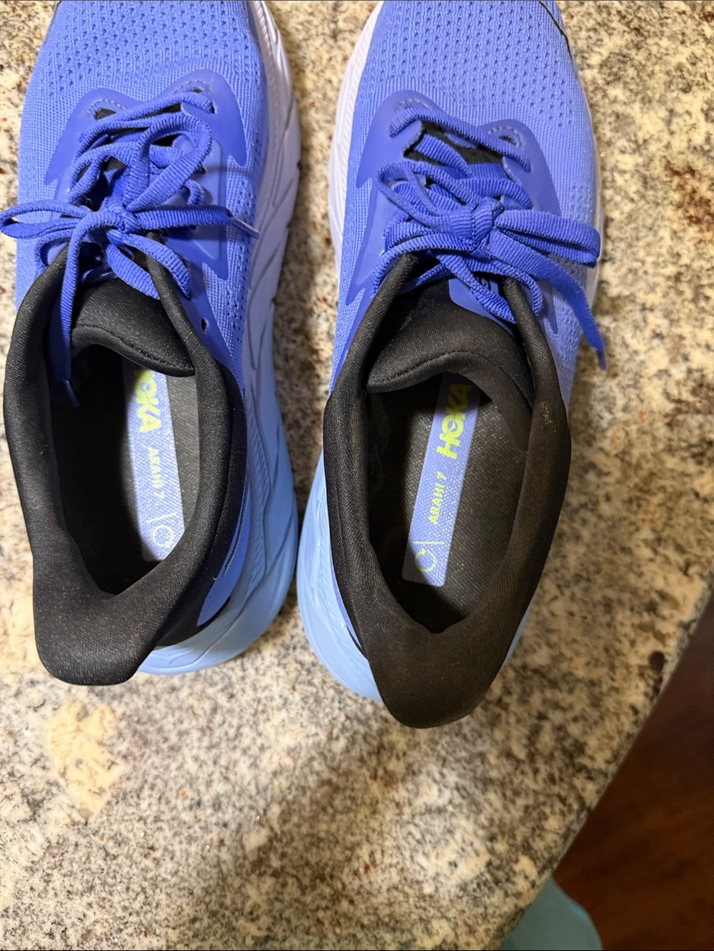 Hoka Women's Running Sneakers in Periwinkle with Black Trim - Picture 4 of 5